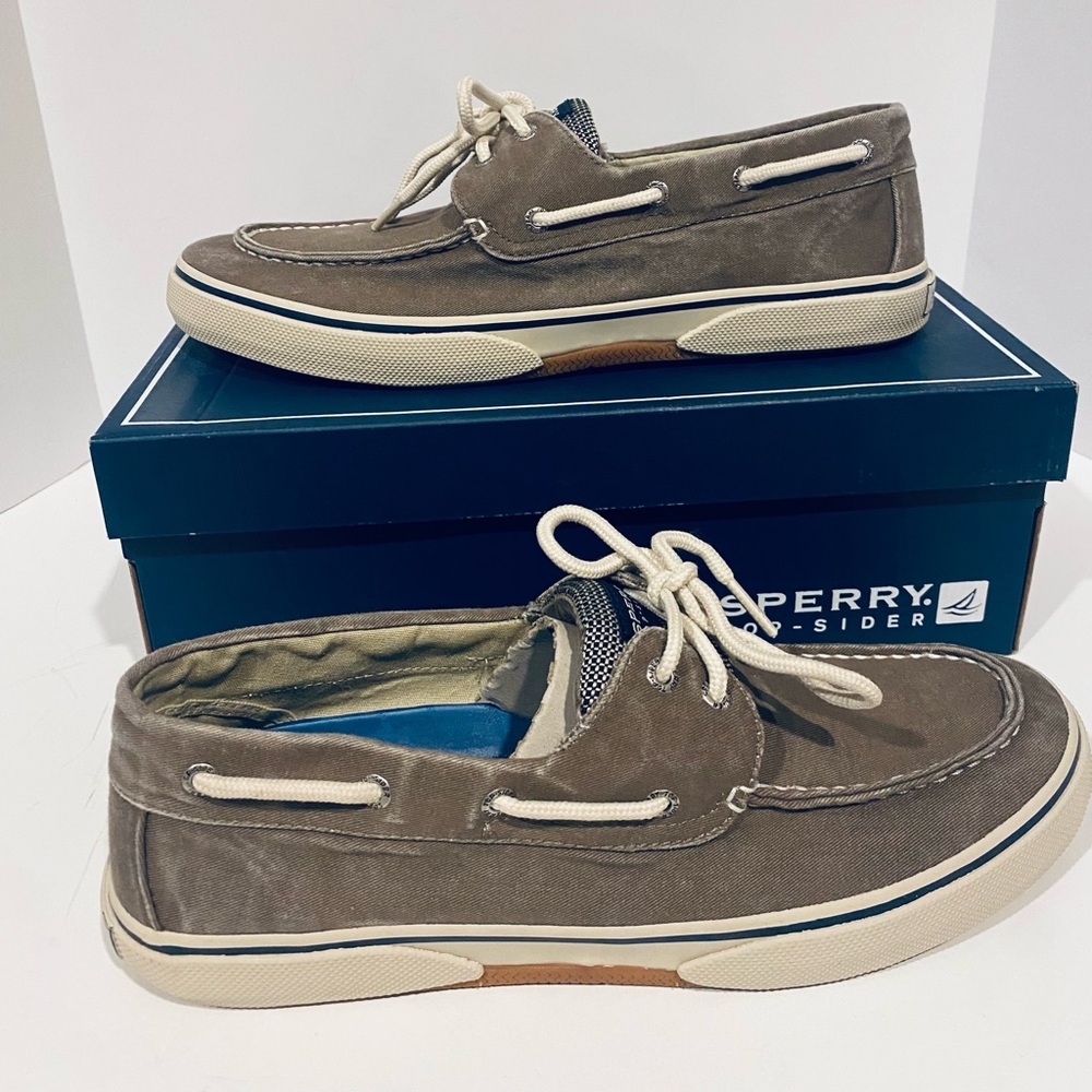 Mens Sperry Top Siders Size 12  Choco/Honey Boat Shoes Slip On
